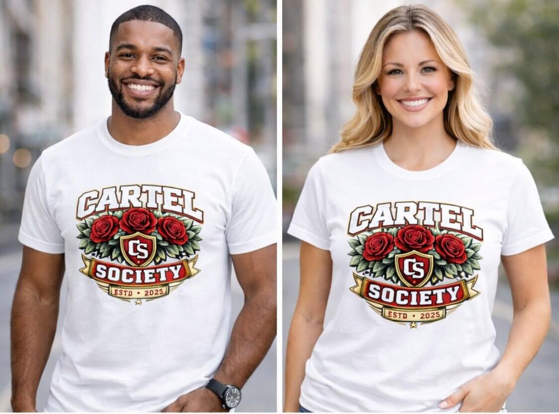Pre Order (6 weeks it will drop)Cartel Society Brand T-shirt - Cartel Society