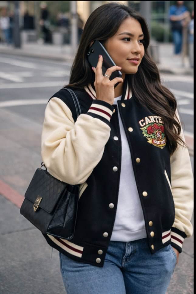 (Pre - Order 6 weeks)thee authentic Members Only Cartel Society Varsity Jacket - Cartel Society